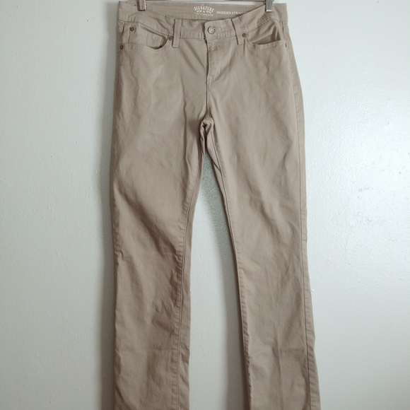 Signature By Levi Strauss Pant Men's 31X34 Sand Khaki Work Wear - Picture 1 of 7